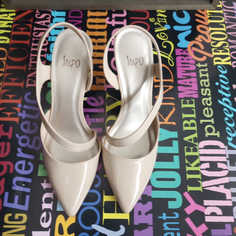 Classy Cream Slingback Heels